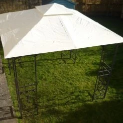 Gazebo Spare Parts Ltd Canopy For 3m X 3m Homebase Lucca Patio Gazebo - Two Tier Patio Gazebo Parts