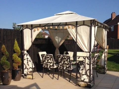 Gazebo Spare Parts Ltd Side Panel Set For 3m X 3m Homebase Lucca Gazebo (262cm Curtain Width) - Set Of 4 5 Gazebo Spare Parts Ltd Side Panel Set For 3m X 3m Homebase Lucca Gazebo (262cm Curtain Width) - Set Of 4