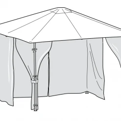 Gazebo Spare Parts Ltd Side Panel Set For 2.5m X 2.5m Patio Gazebo - Set Of 4 - Universal